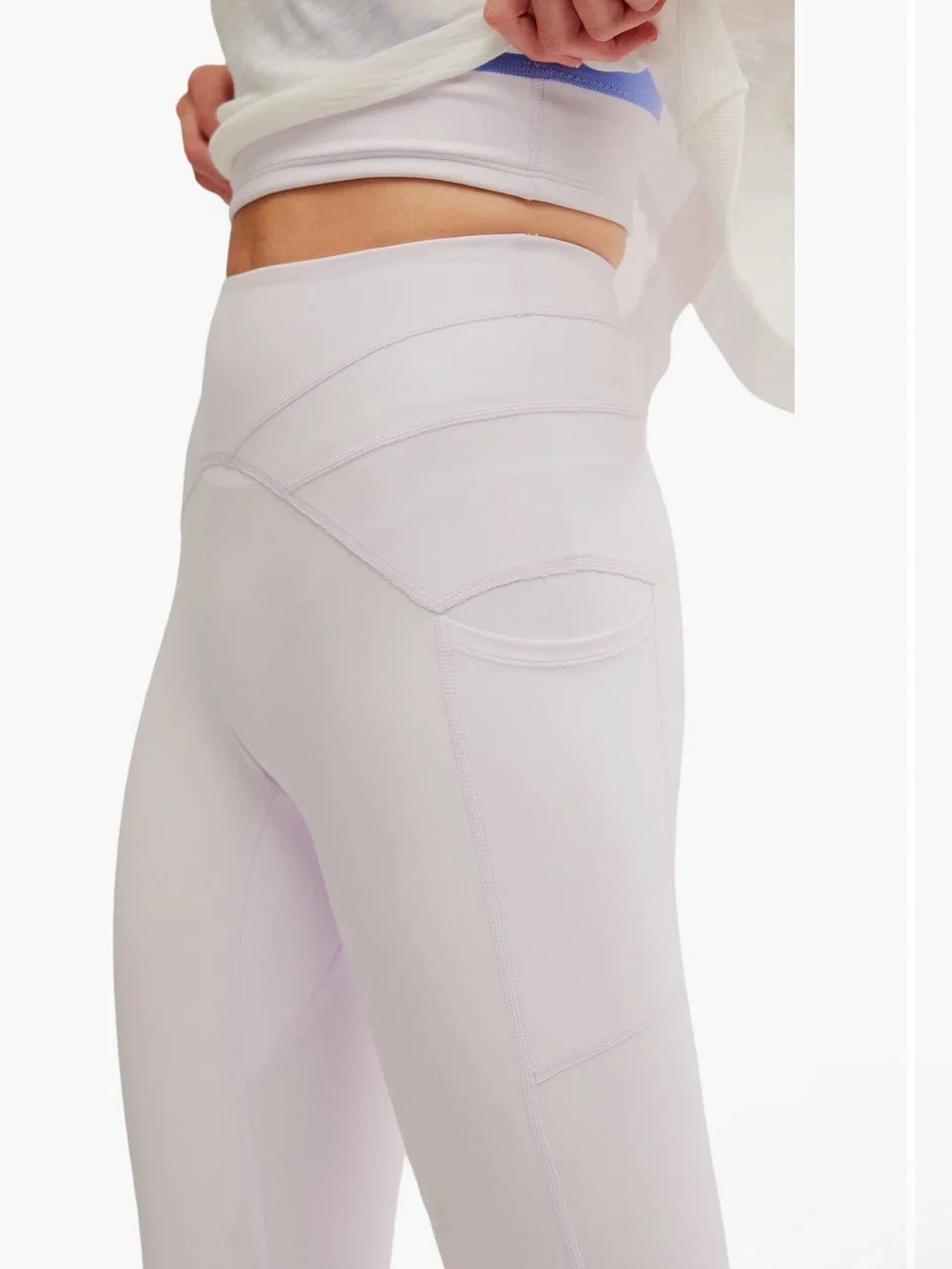 Free People Mountain Blazing Pocket Flare Leggings Rose Quartz Heather Large NWT